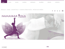 Tablet Screenshot of namaskaryoga.com.br